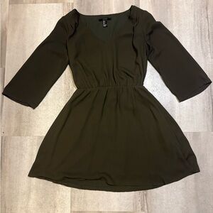 Forever 21 Dark Green Mini Dress